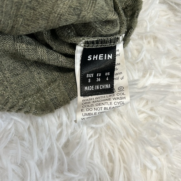 Olive Green Ribbed Knit Crop Sweater | Green Sweater | Cropped Sweater - Picture 4 of 7